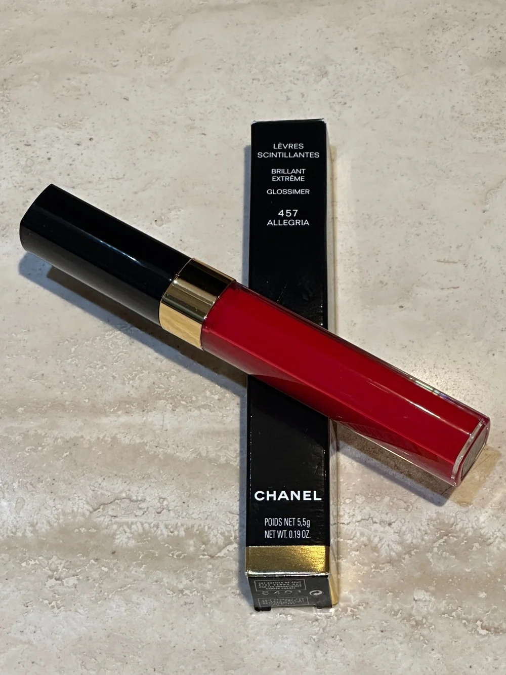 CHANEL LÈVRES SCINTILLANTES BRILLANT EXTRÊME GLOSSIMER - 457 ALLEGRIA